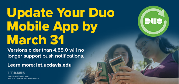 Update Your Duo Mobile App by 3/31